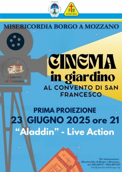TORNA LA RASSEGNA "CINEMA IN GIARDINO"