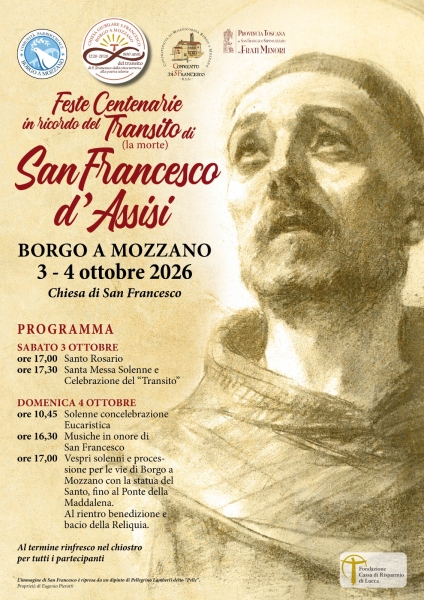 Una grande processione fino al Ponte del Diavolo in onore di San Francesco