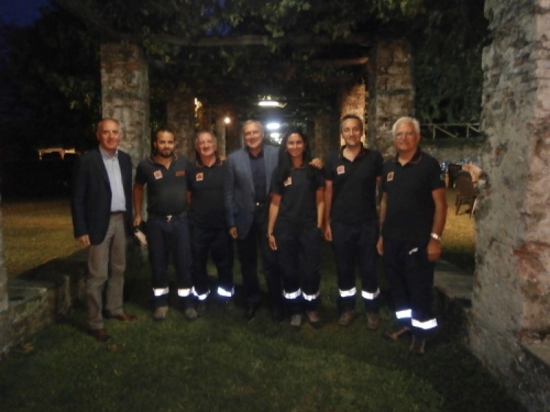 PIERO GRASSO IL 22 LUGLIO 2012 A CENA AL CONVENTO