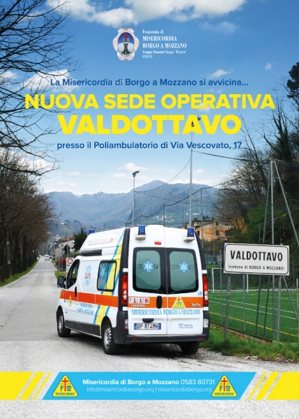 NUOVA SEDE OPERATIVA DELLA MISERICORDIA A VALDOTTAVO