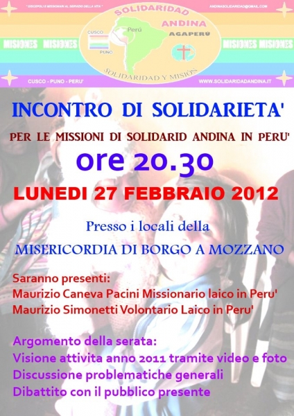 INCONTRO DI SOLIDARIETA'