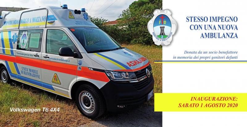1 AGOSTO - INAUGURAZIONE NUOVA AMBULANZA