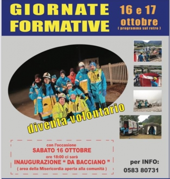 Simulazione evento sismico: giornate formative con la Misericordia