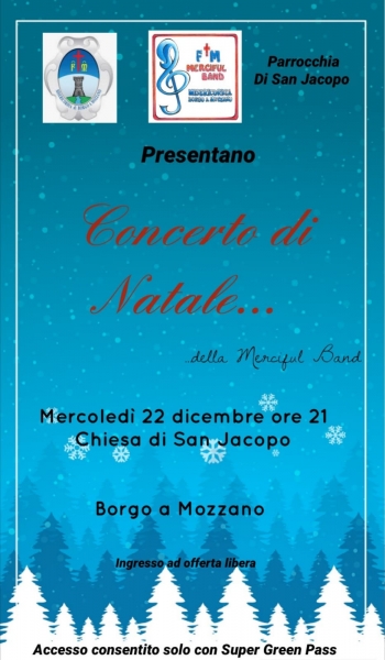 MERCIFUL BAND: MERCOLEDI 22 IL CONCERTO DI NATALE 