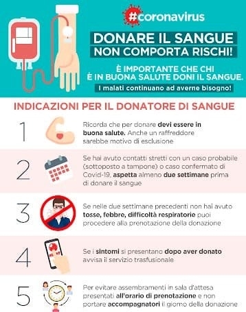FRATRES: DONARE IL SANGUE NON COMPORTA RISCHI
